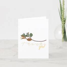 マグノリア葉 サンキューカード