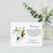 マグノリア葬儀ありがとう悔やみや弔慰 ポストカード (スタンド正面)