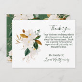 マグノリア葬儀ありがとう悔やみや弔慰 ポストカード (正面/裏面)