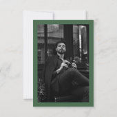 マグノリア葬儀写真ありがとう悔やみや弔慰 ノートカード (裏面)