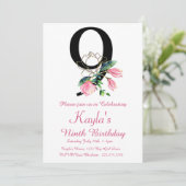 マグノリア誕生日招待状9誕生日 招待状 (スタンド正面)