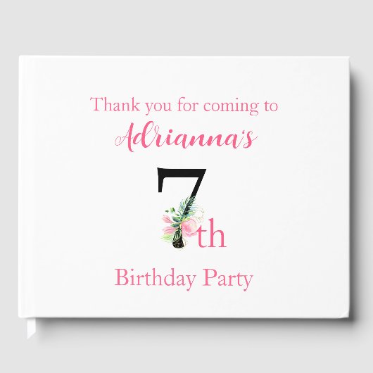 マグノリア誕生日第7誕生日 ゲストブック (正面)