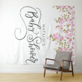 マグノリア赤ちゃんシャワー背景 タペストリー (インサイチュ(横))