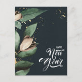 マグノリア金ゴールド |企業の Business Happy New Year シーズンポストカード (正面)