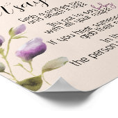 マグノリア開花シーッ言わない赤ちゃんシャワーゲーム ポスター (角)