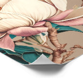 マグノリア開花フローラベビーシャワー ポスター (角)