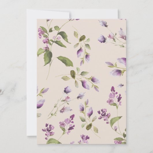 マグノリア開花ベビーシャワー招待状 招待状 (裏面)