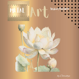 マグノリア開花メタルプリント メタルプリント