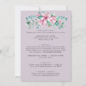 マグノリア開花 | All in one Botanical 結婚's 招待状 (裏面)