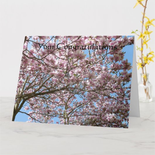 マグノリア4月 カード (黄色い花)