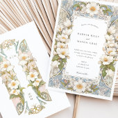 マグノリア アール・ヌーヴォー ウェディング 招待状