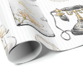 マグノリア ウェディング ブライダルシャワー ギフト ラッピングペーパー (ロールコーナー)