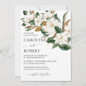 マグノリア&コットン結婚式招待状 招待状 (正面)