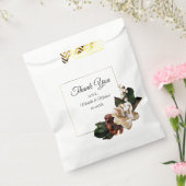 マグノリア ゴールド & ブラック フラワーの感謝を込めて フェイバーバッグ (封をした状態)
