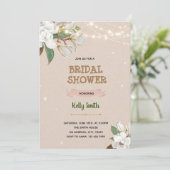 マグノリア テーマのシャワー招待状 招待状 (スタンド正面)