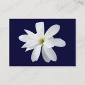 マグノリア – ネイビーブルー 名刺 (裏面)