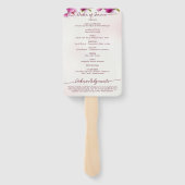 マグノリア ピンク フローラル オーダー オブ サービス ハンドファン (裏面)