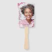 マグノリア ピンク フローラル オーダー オブ サービス ハンドファン (正面)