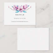 マグノリア フローラル ウェディング ラッフル エンクロージャーカード (正面/裏面)