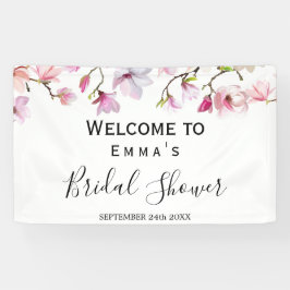 マグノリア ブライダルシャワーのお出迎えバナー 横断幕