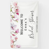 マグノリア ブライダルシャワーのお出迎えバナー 横断幕 (縦)