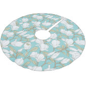 マグノリア ブラッシュドポリエステルツリースカート (アングル)