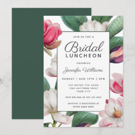 マグノリア ブルーム ボヘミア フラワーブライダルランチョン 招待状