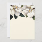 マグノリア ボタニカル ウェディング 招待状 南部スタイル (裏面)