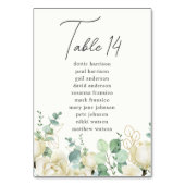 マグノリア ユーカリ テーブルナンバー 席次表 (裏面)