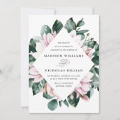 マグノリア&ユーカリ |フローラフレ結婚ーム 招待状 (正面)