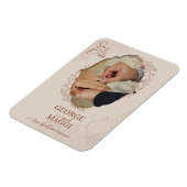 マグノリア ラインアート オーナメント マグネット (左側)