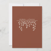 マグノリア ライン アート ヴィンテージ フレーム セーブザデート (裏面)