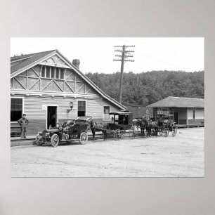 マグノリア、固まり。 駅1906年 ポスター