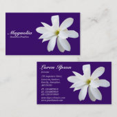 マグノリア – 深い紫330066 名刺 (正面/裏面)