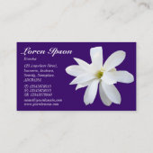 マグノリア – 深い紫330066 名刺 (裏面)