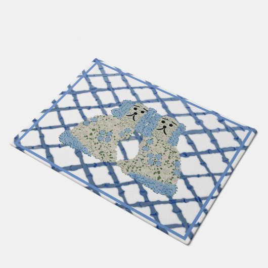 マグノリア(犬)スタッフォードドッグスジンジャージャーズ ドアマット (アングル)