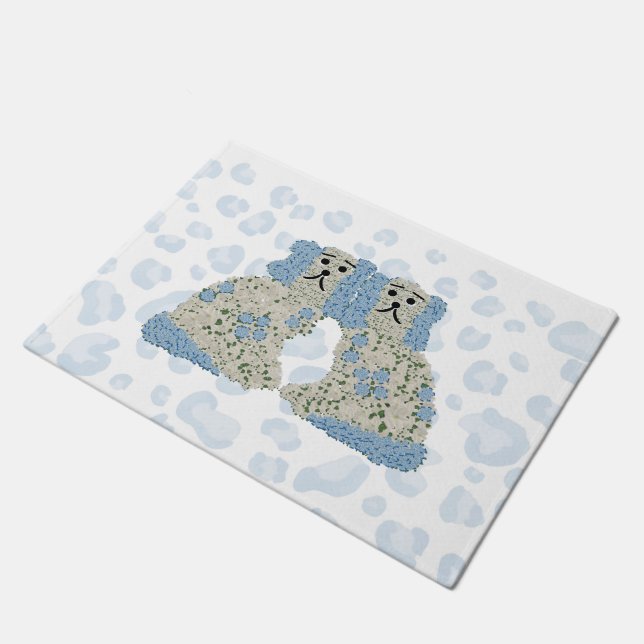 マグノリア（犬）スタッフォードドッグスジンジャージャーズ ドアマット (アングル)