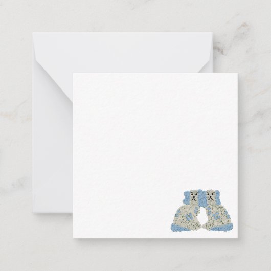 マグノリア（犬）スタッフォードドッグスジンジャージャーズ ノートカード (正面)