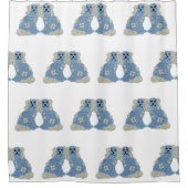 マグノリア(犬)スタッフォードドッグスジンジャージャー シャワーカーテン (正面)