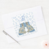 マグノリア(犬)スタッフォードドッグズジンジャーズジャー スクエアシール (封筒)