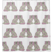 マグノリア（犬）スタッフォードドッグバラ シャワーカーテン (正面)