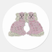 マグノリア（犬）スタッフォードドッグバラ ラウンドシール (正面)