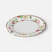 マグノリア、葉と果実の紙プレート ペーパープレート (アングル)