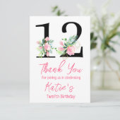 マグノリア 誕生日 招待状 12歳の誕生日 (スタンド正面)