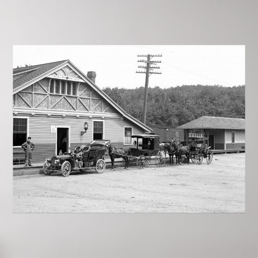 マグノリア、質量。1906年の鉄道駅 ポスター (正面)