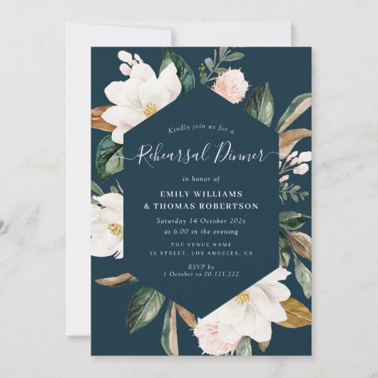 マグノリエレガントアの花のリハーサル 招待状 (正面)