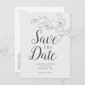 マグノリエレガントアの花婚式が日付を救う 案内ポストカード (正面/裏面)