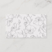 マグノリエレガントア·フラ結婚ワーズズのウェブサイト エンクロージャーカード (裏面)