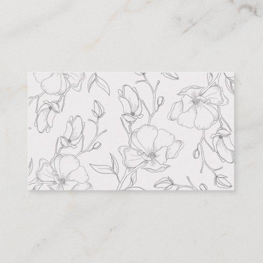 マグノリエレガントア·フラ結婚ワーズズのウェブサイト エンクロージャーカード (裏面)