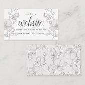 マグノリエレガントア·フラ結婚ワーズズのウェブサイト エンクロージャーカード (正面/裏面)